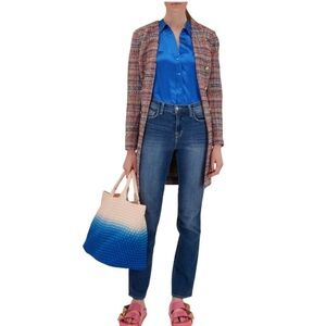 L'AGENCE Dean Sequoia Mid-Rise Slim Straight Leg Jean 25 luxury